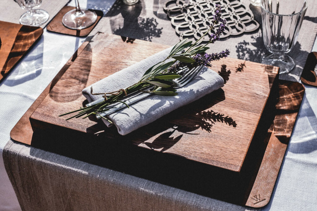 Tisch decken Servietten falten, Wunschleder HOME