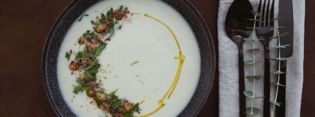 Blumenkohlsuppe mit Kokosmilch | Weihnachtsessen | Weihnachtsmenü | Wunschleder