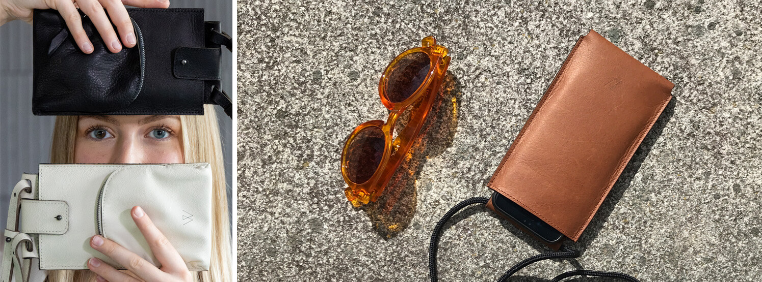 Handytasche kombinieren, Outfit Handytasche, Wunschleder