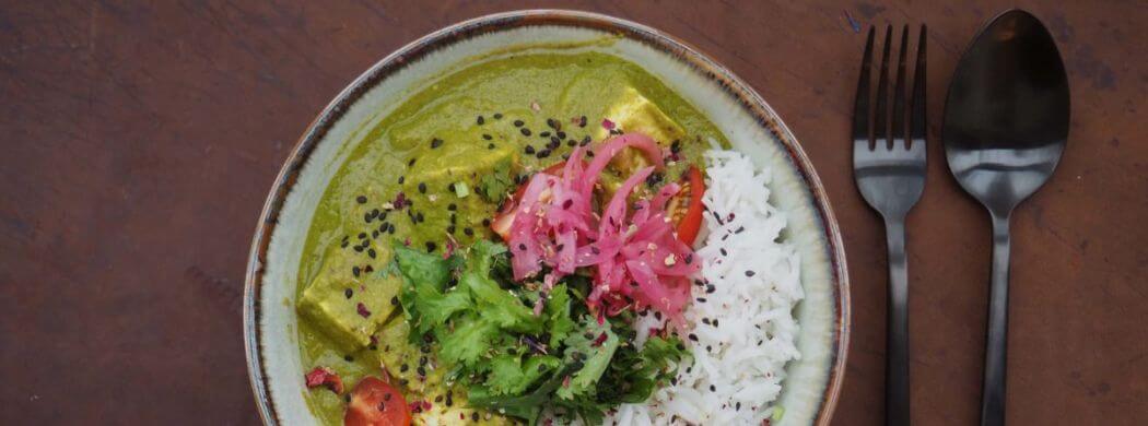 Palak Paneer | Tofu Paneer | indisch kochen | Wunschleder