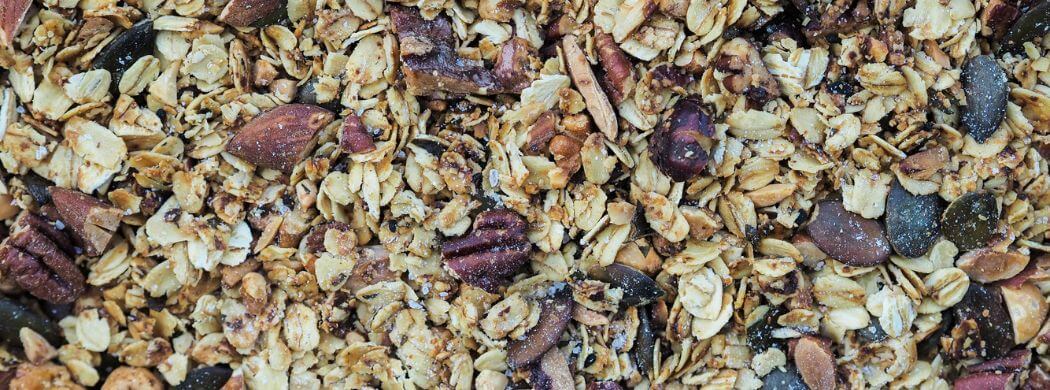 salziges Granola | Topping | Nüsse | savory granola | Wunschleder