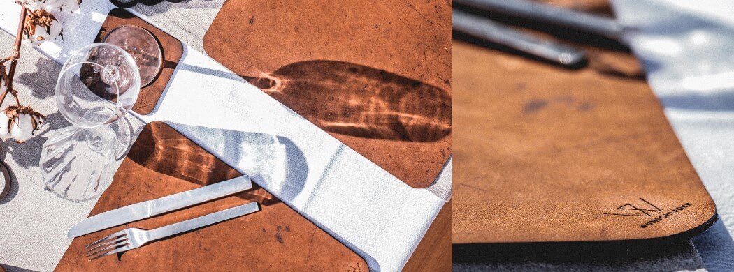 Tischsets reinigen, Wunschleder