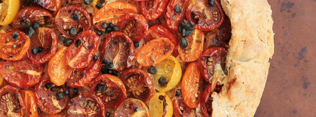 Tomatengalette, Tomaten, Spätsommer, Kapern, Galette, Wunschleder