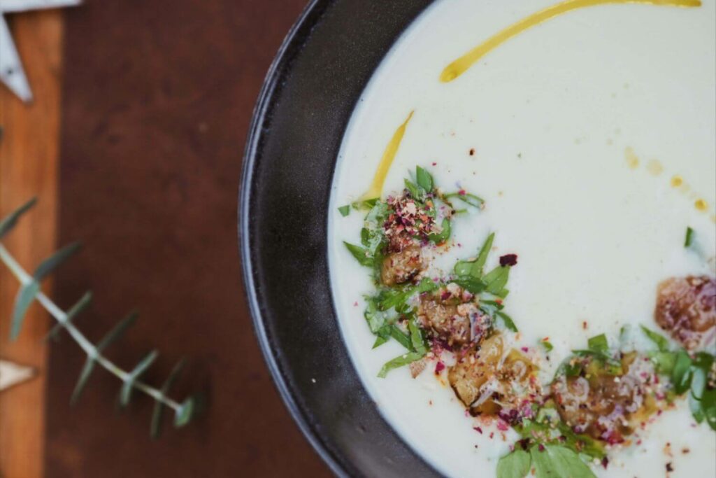 Blumenkohlsuppe mit Maronen