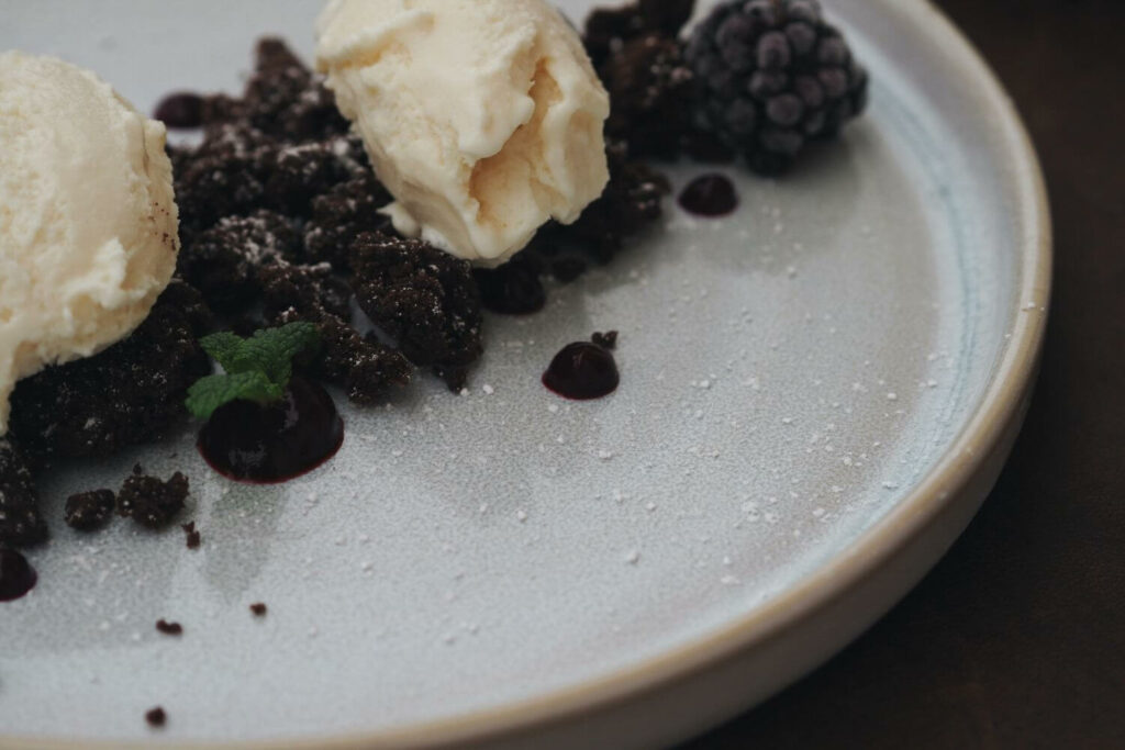 Dessert, Weihnachten, Brombeere