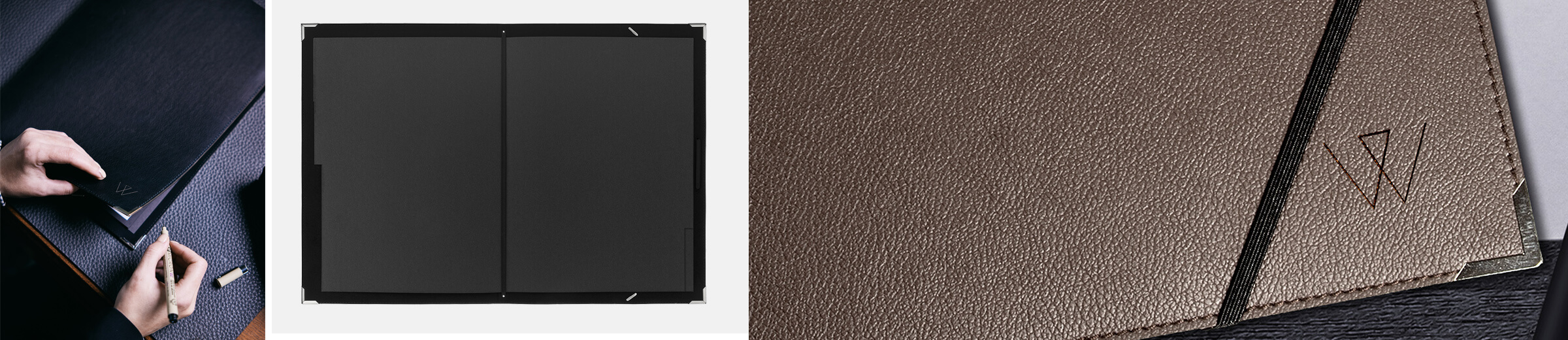 Leder Dokumentenmappe, Konferenzmappe Leder, Ordner A4 Leder, Ringbuch, Sammelmappe, Wunschleder