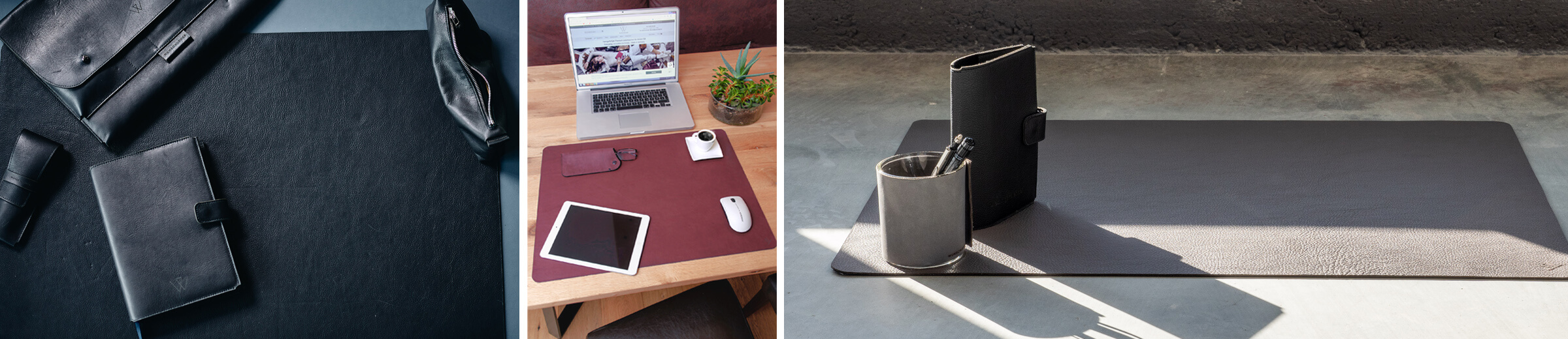 Leder Schreibtischunterlage personalisiert, Langlebige und luxuriöse Leder-Schreibtischunterlagen, Echtleder Schreibtischauflage mit Namen, Wunschleder