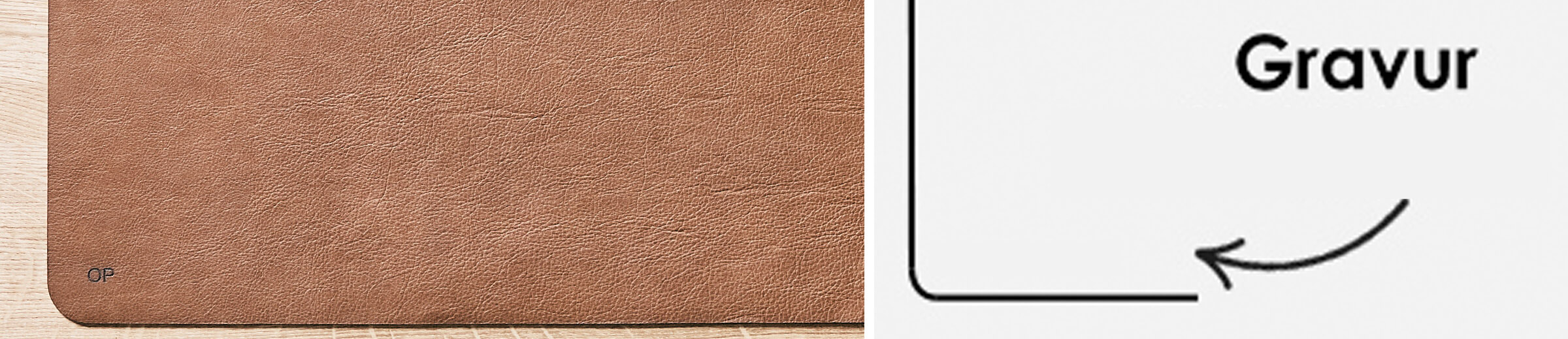 Leder Schreibtischunterlage personalisiert, Echtleder Schreibtischauflage mit Namen, Wunschleder