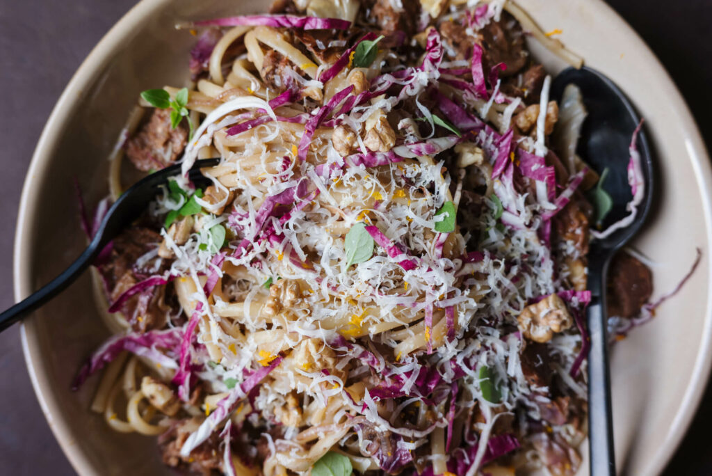 Parmesan, Radicchio, Orange, Winterpasta