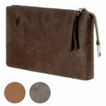 Etui zum Anklipsen aus Bio-Leder | Taschen-Organizer aus Vintage-Leder | Wunschleder
