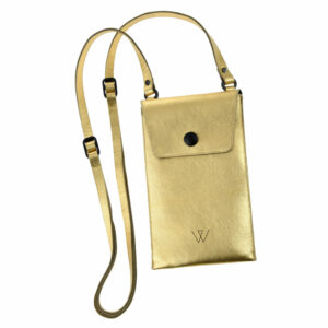 Handytasche zum Umhängen | Gold | Titan | rose | Metallic | Wunschleder