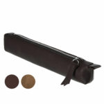 Mini Lederetui für Stifte, Leder, braun, schwarz, cognac | Wunschleder