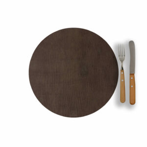 Rundes Platzset Rindleder | rundes Lederplatzset | rundes Platzdeckchen Echtleder | Ledertischset ru | Wunschleder