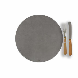 Rundes Platzset Rindleder | rundes Lederplatzset | rundes Platzdeckchen Echtleder | Ledertischset ru | Wunschleder