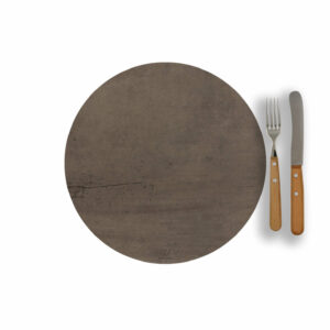 Rundes Platzset Rindleder | rundes Lederplatzset | rundes Platzdeckchen Echtleder | Ledertischset ru | Wunschleder