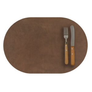 Ovales Platzdeckchen Bio-Leder | Lederplatzdecke| Platzdeckchen Vintage-Look | Wunschleder HOME | Wunschleder