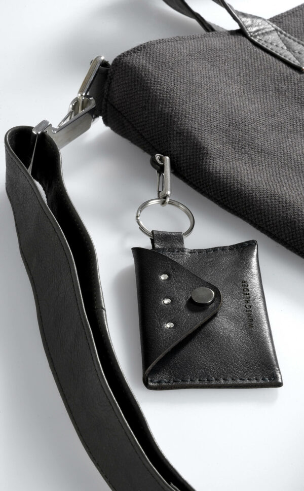 Cross-Bag aus Rindnappa/Leinen | Braun | Wunschleder