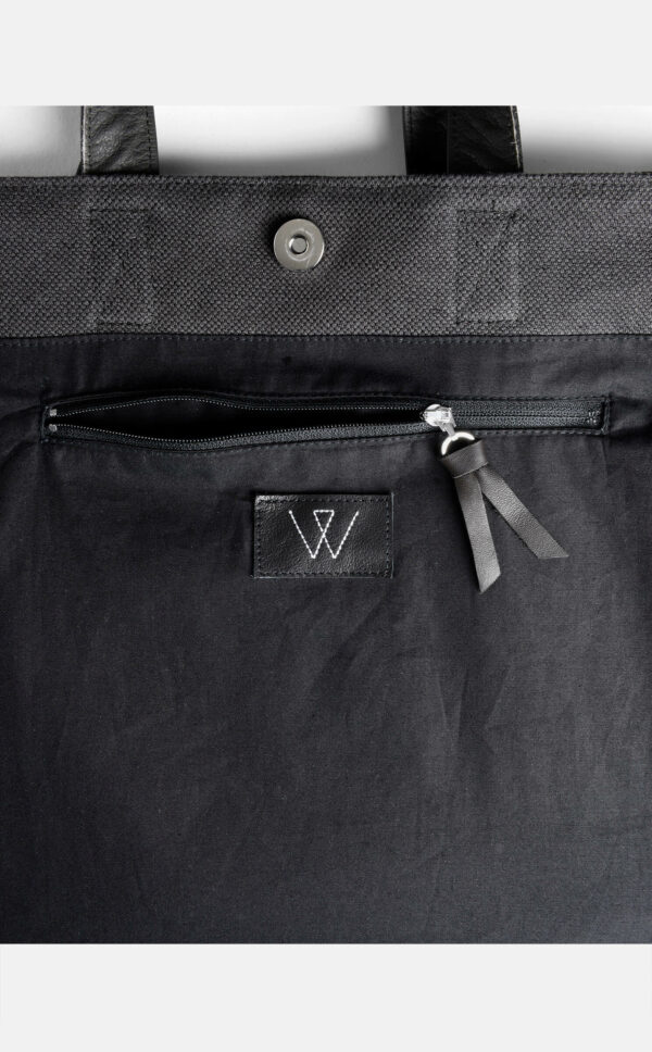 Cross-Bag aus Rindnappa/Leinen | Braun | Wunschleder