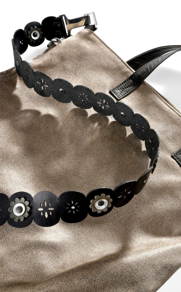 Crossbag Lammnappa | Metallic/Braun | Wunschleder