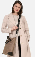 Crossbag Lammnappa | Metallic/Braun | Wunschleder