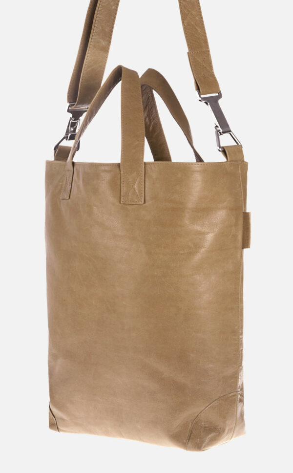 Crossbody Bag aus feinem Leder | Beige | Wunschleder