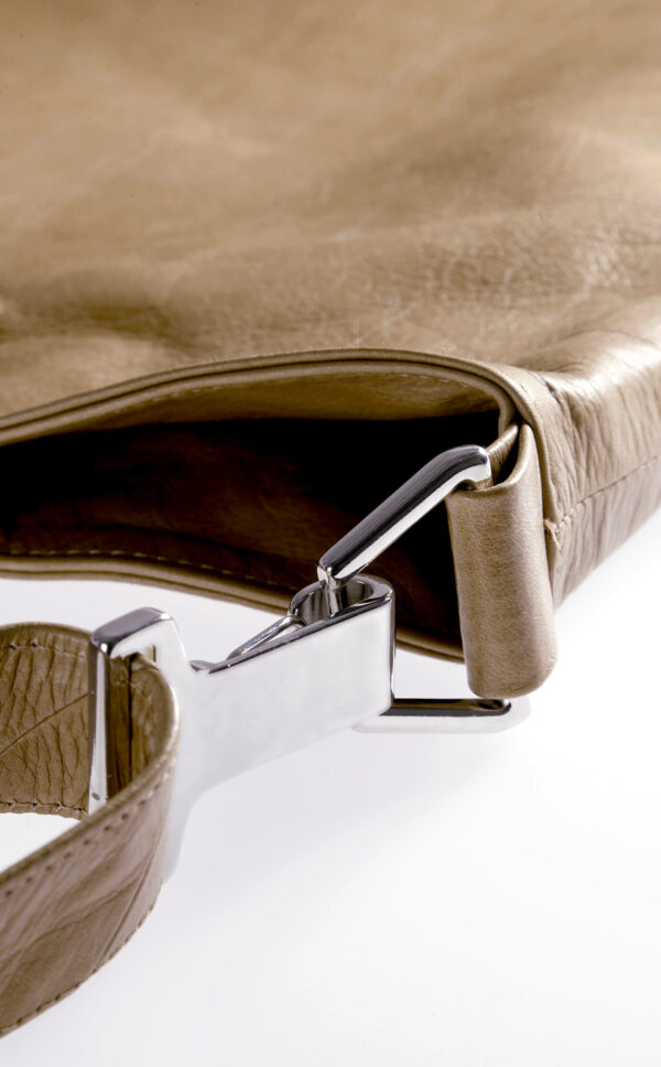 Crossbody Bag aus feinem Leder | Beige | Wunschleder