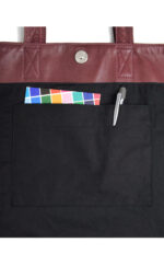 Crossbody Bag | Shopper | Shopping Bag | Echtleder | Rindnappa | dunkles rot | Wunschleder