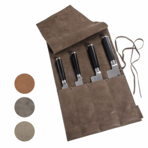 Messer Tasche | Kochmesser | Leder | Blattwerk | Wunschleder