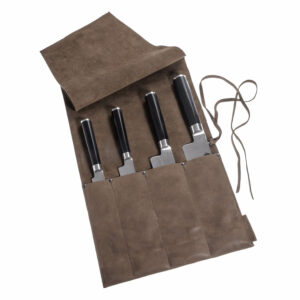 Messer Tasche | Kochmesser | Leder | Blattwerk | Wunschleder