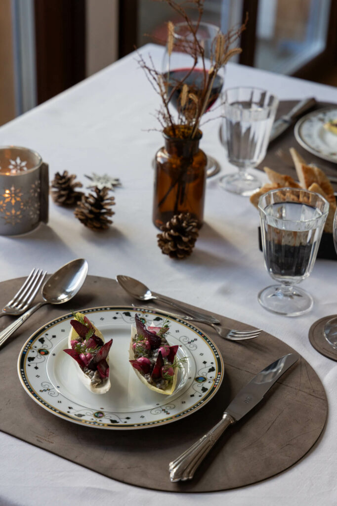 Belugalinsen, Rote Bete, Weihnachtsvorspeise