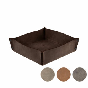 Aufbewahrungskorb | Brotkorb | Bio-Leder | rustikaler Vintage-Look | Wunschleder