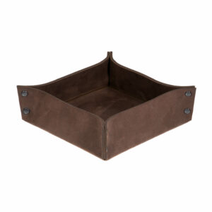 Aufbewahrungskorb | Brotkorb | Bio-Leder | rustikaler Vintage-Look | Wunschleder