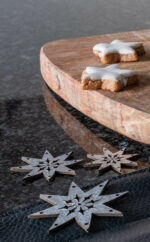 Sterne | Tischdeko | Leder | Set | gold | silber | Wunschleder