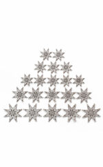 Sterne | Tischdeko | Leder | Set | gold | silber | Wunschleder