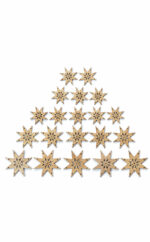 Sterne | Tischdeko | Leder | Set | gold | silber | Wunschleder