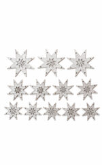 Sterne | Tischdeko | Leder | Set | gold | silber | Wunschleder