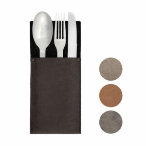 Bestecktasche Leder | Tisch decken | Tischdeko | Wunschleder