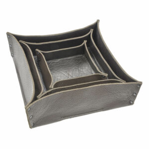 Leder Brotkorb | Servierschale Leder | Aufbewahrungskorb Leder | Wunschleder