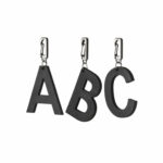 Buchstaben Anhänger | Leder | schwarz | Wunschleder