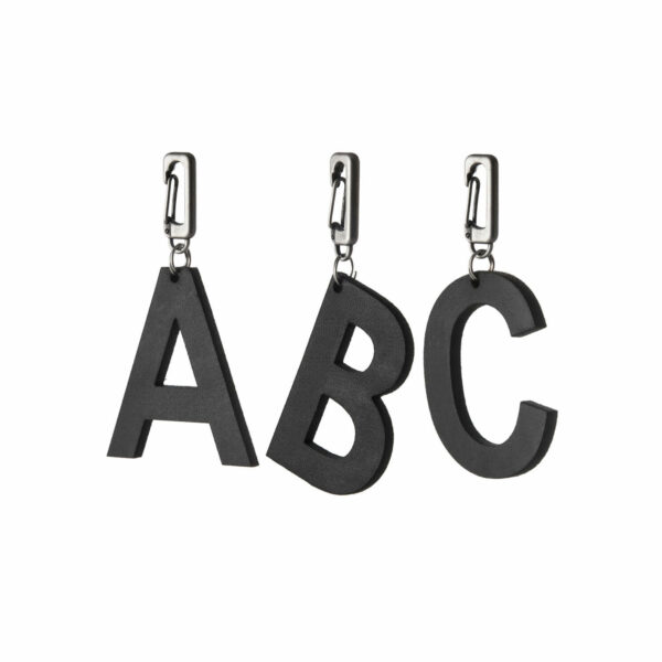 Buchstaben Anhänger | Leder | schwarz | Wunschleder