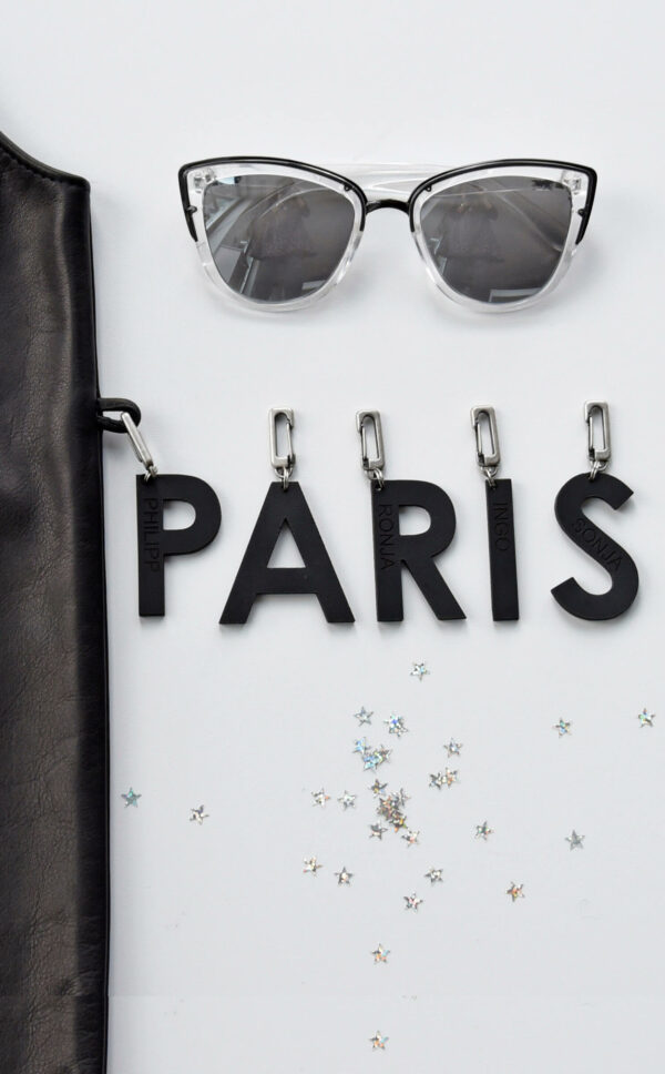 Buchstaben Anhänger | Leder | schwarz | Wunschleder