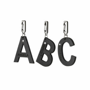 Buchstaben Anhänger | Leder | Gravur | Strass | Wunschleder