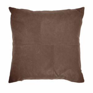 Lederkissen mit Ziernähten, Kissenhülle aus Leder, Kissenbezug aus Leder | Wunschleder