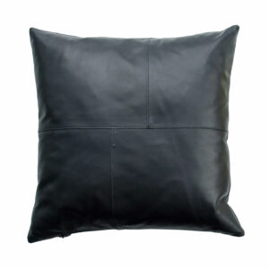 Lederkissen mit Ziernähten, Kissenhülle aus Leder, Kissenbezug aus Leder | Wunschleder