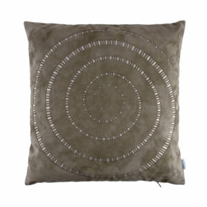 Sofakissen Ziegenvelours, Kissenhülle mit Lasercut, Kissenbezug aus veloursleder | Wunschleder