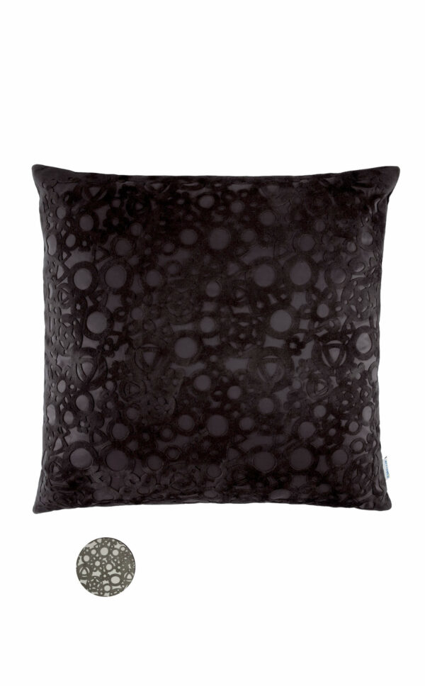 Lederkissen Ziegenvelours, Kissenhülle mit Lasercut, Kissenbezug aus veloursleder | Wunschleder