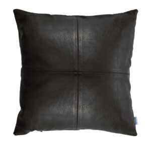 Kissenhülle Echtleder, Lederkissen mit Ziernähten, Kissenbezug aus Leder | Wunschleder