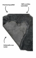 Deko Lammfell, Schaffell grau, echtes Lammfell, Wunschleder HOME | Wunschleder
