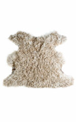 Deko Lammfell Locken, gelocktes Dekofell, Schaffell taupe, echtes Lammfell, Wunschleder HOME | Wunschleder