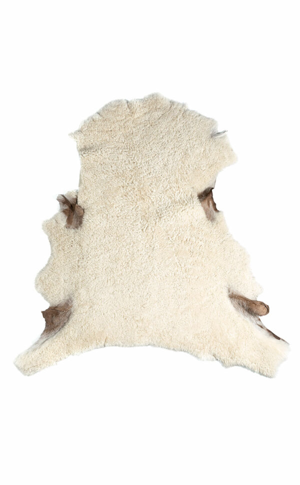 Deko Lammfell beige, beiges Dekofell, echtes Lammfell, Wunschleder HOME | Wunschleder